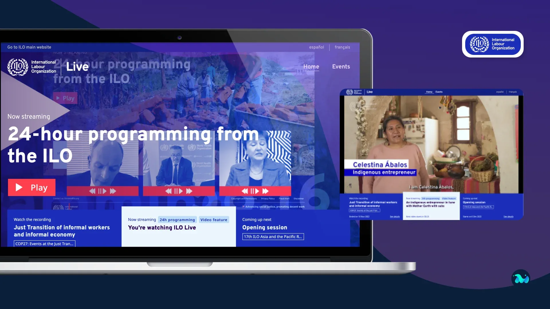 Live Streaming Platform for International Labour Organisation (ILO)